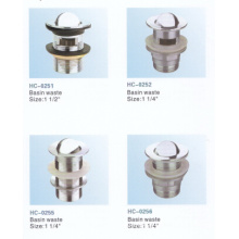 Plumbing Fittings Brass Pop-up Waste for Wash Basin